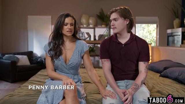 Stepmom MILF Penny Barber guides stepson how to have sex with his GF HD Porno Video
