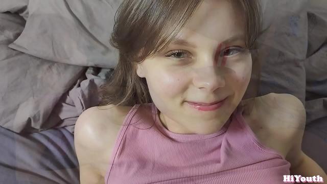Green-Eyed Coed’s Petite Body Gets Roommate’s Fat Dick & Double Cum Video
