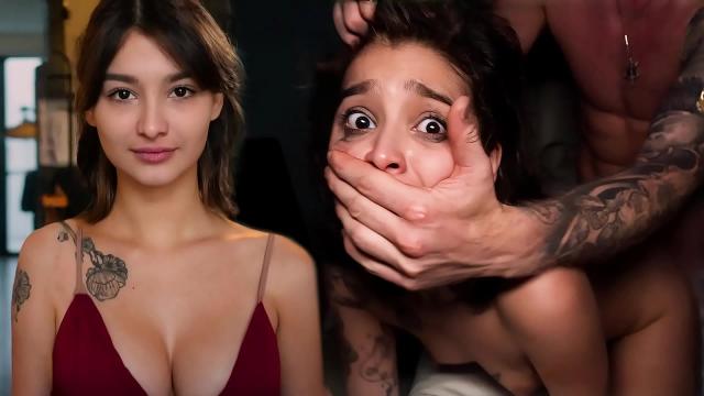 Rough Brunette’s Bedroom Blowjob: Deep Throating & Cum on Tits XXX Video HD