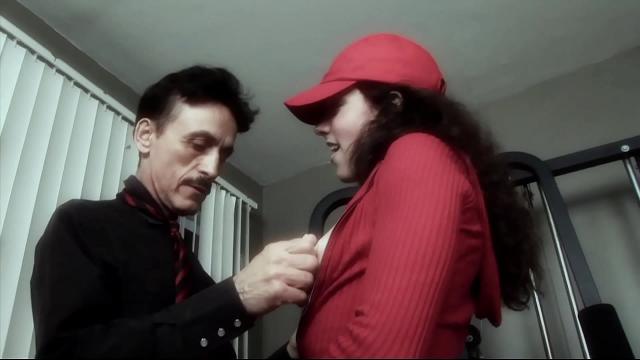 Eyes Rolling: Old Man’s Fat Cock Stretches 18yo Brunette’s Petite Pussy Porn Video