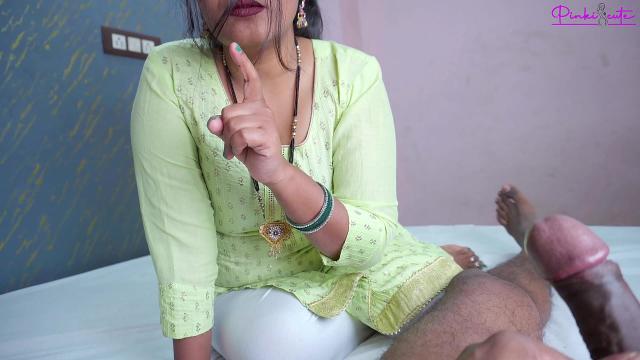 Desi Stepmom’s Erotic Encounter: Caught Hard, Licked Clean, Cum in Mouth HD Sex Video
