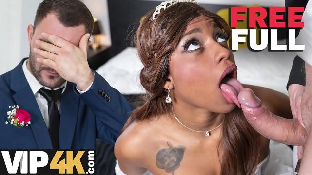 Wedding Day Hardcore: Bride in White Stockings & High Heels Gets Interracial Creampied HD Pron Video