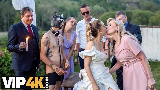 Czech Bride’s Hardcore Wedding Day: Kinky Outdoor Sex with Masked Groom in White Stockings HD Porno Video