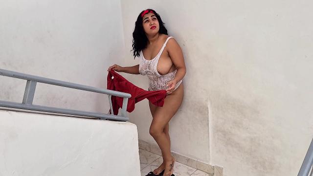 The Neighbor always showing herself naked near my window at this Halloween party. XXX Video